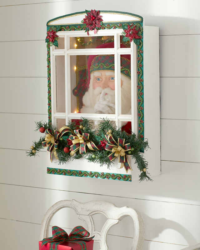Holiday Magic Santa In Window